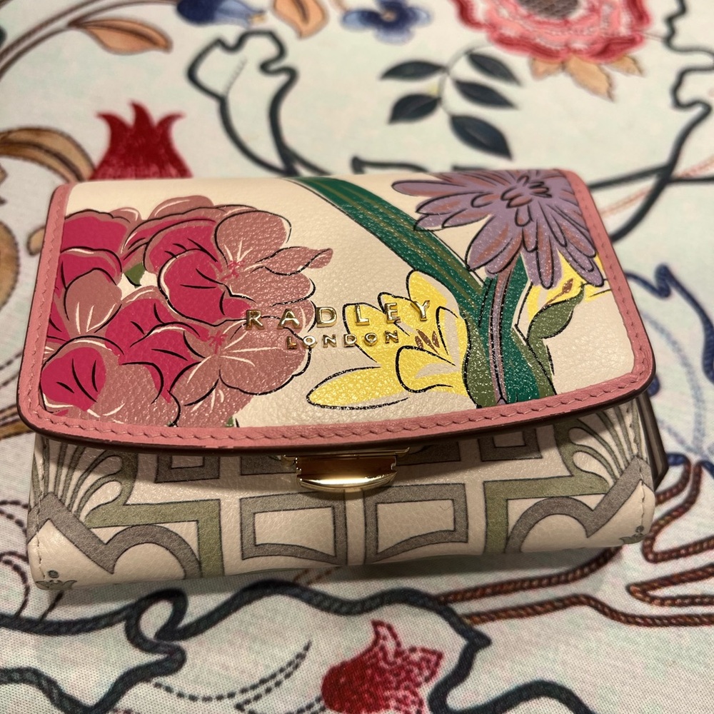 Radley London Floral Wallet - Pink, Yellow, Green - Special RHS collab